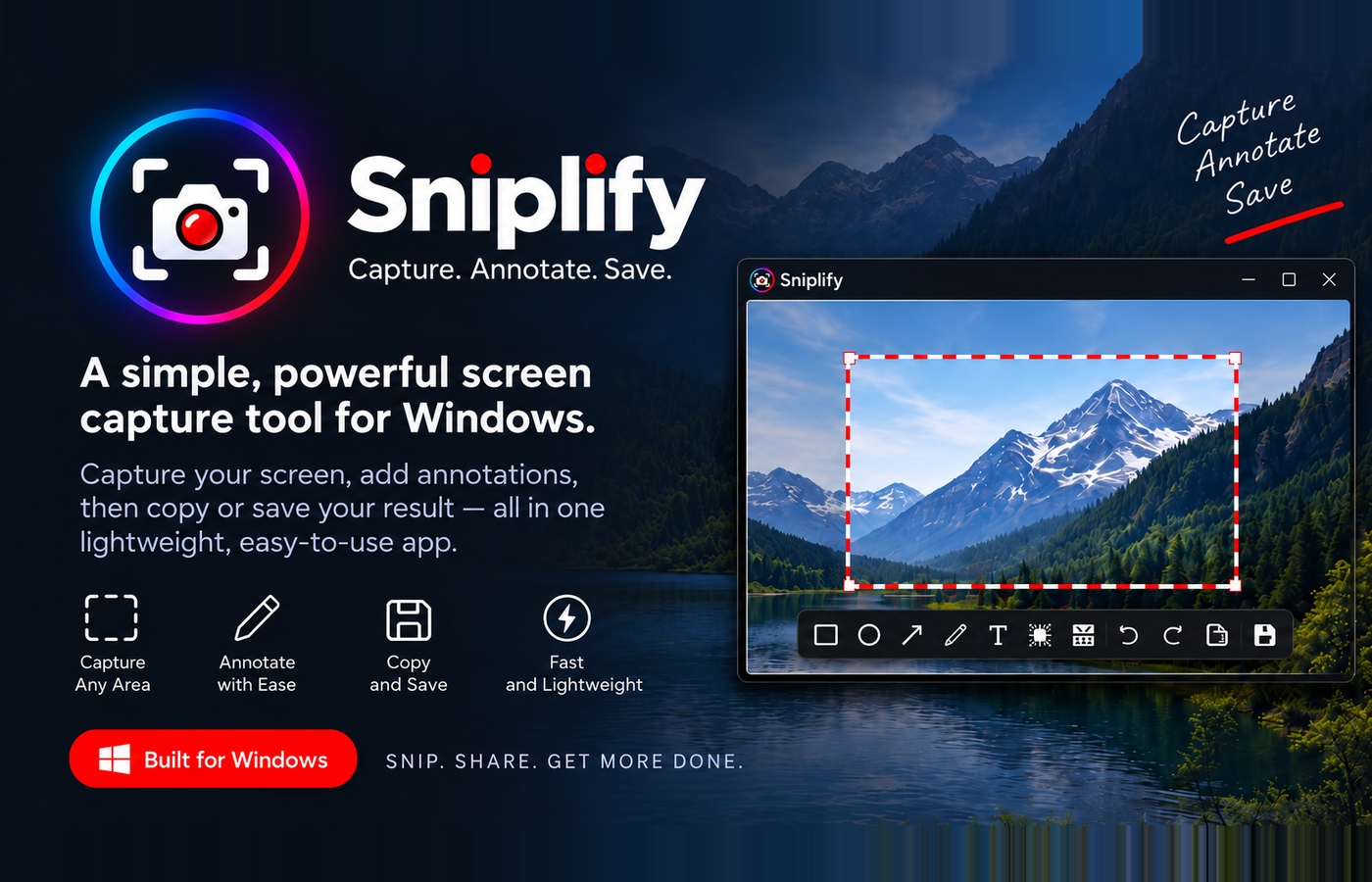 Sniplify Windows screenshot utility
